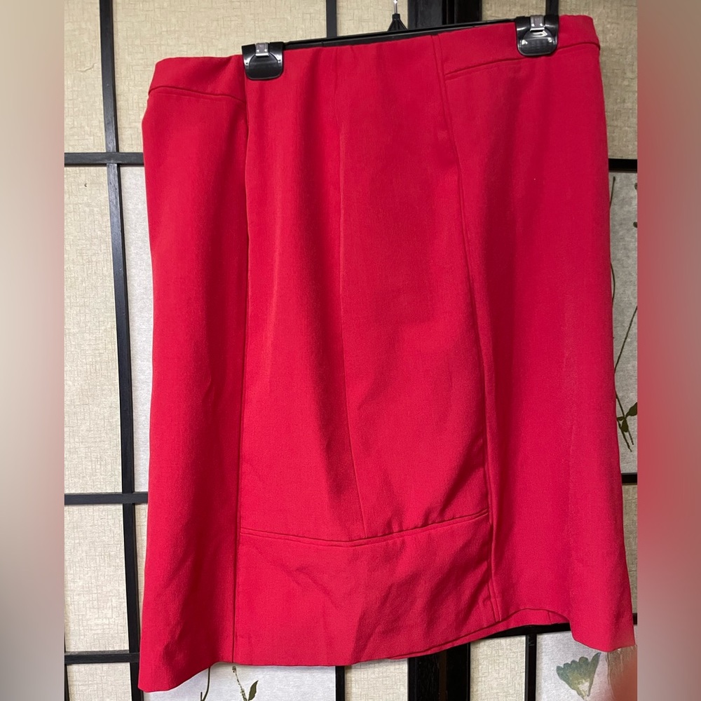 Super cute red pencil skirt
